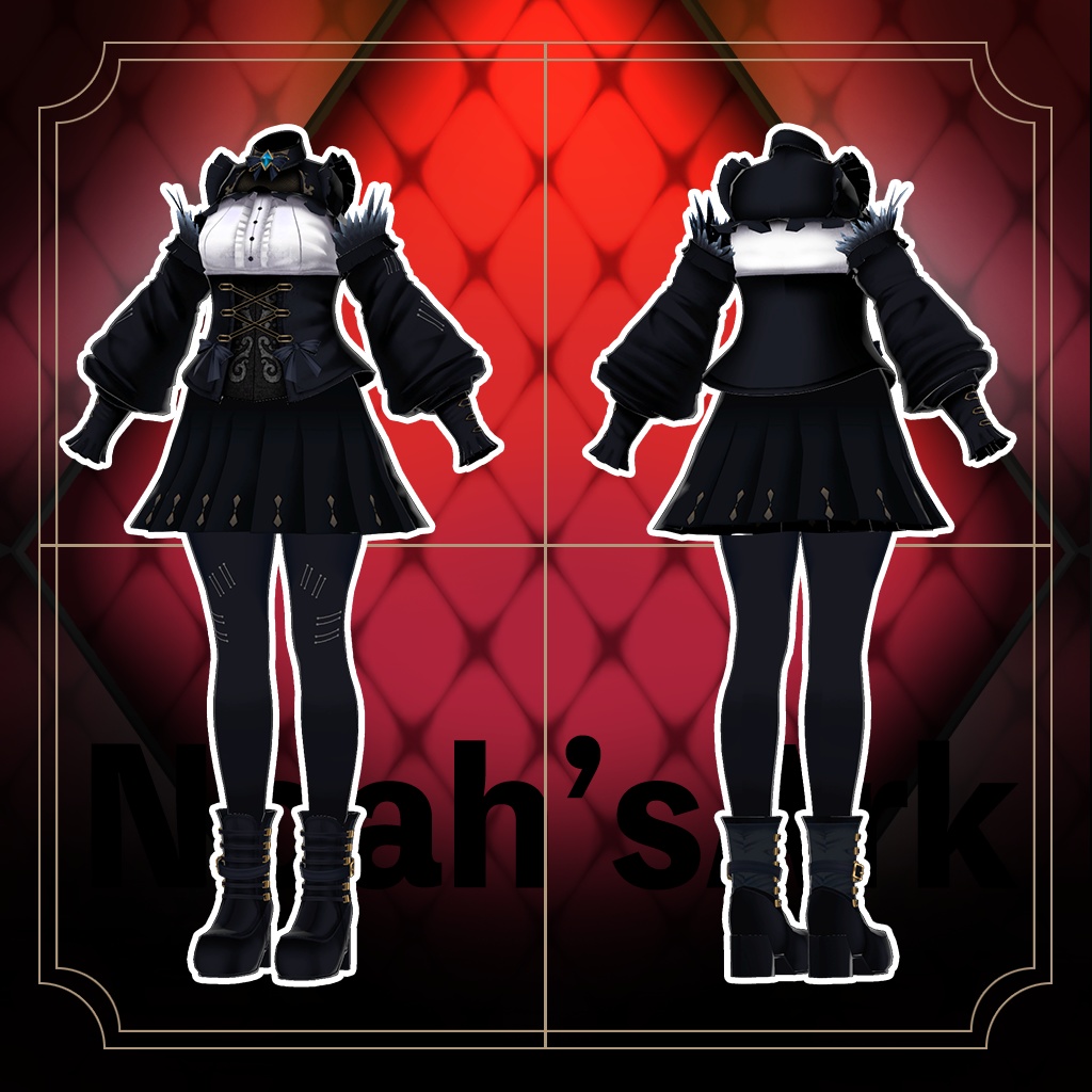 「リアアリス」専用【3D衣装モデル】ブラックマリア