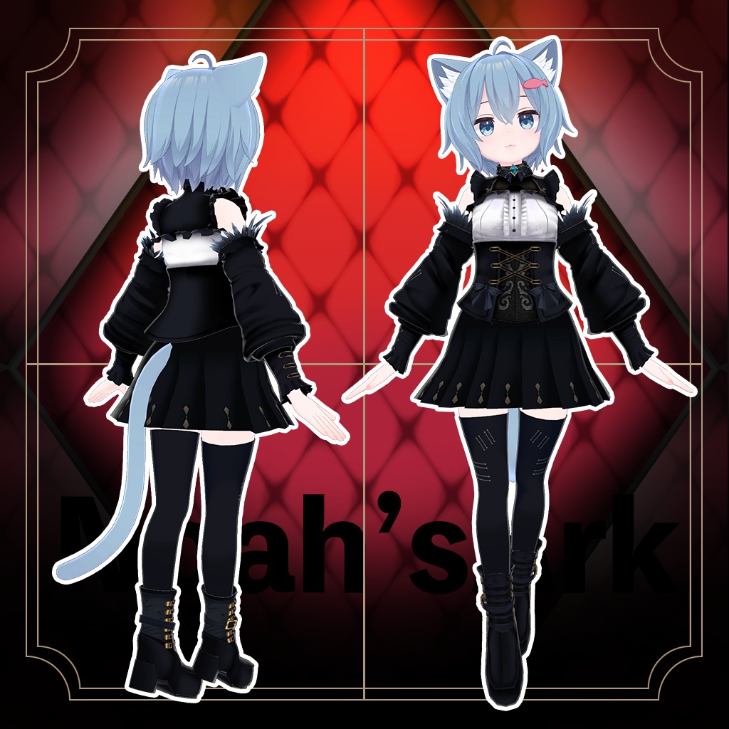 「ラスク」専用【3D衣装モデル】ブラックマリア