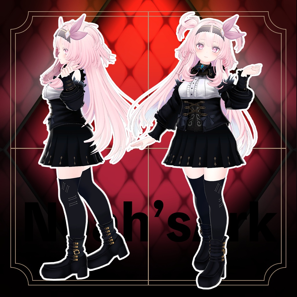 「セレスティア」専用【3D衣装モデル】ブラックマリア