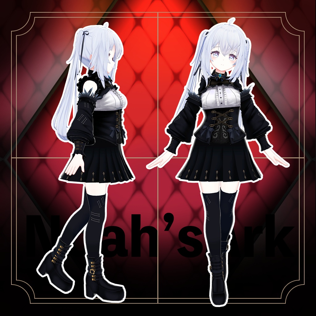 「サフィー」専用【3D衣装モデル】ブラックマリア