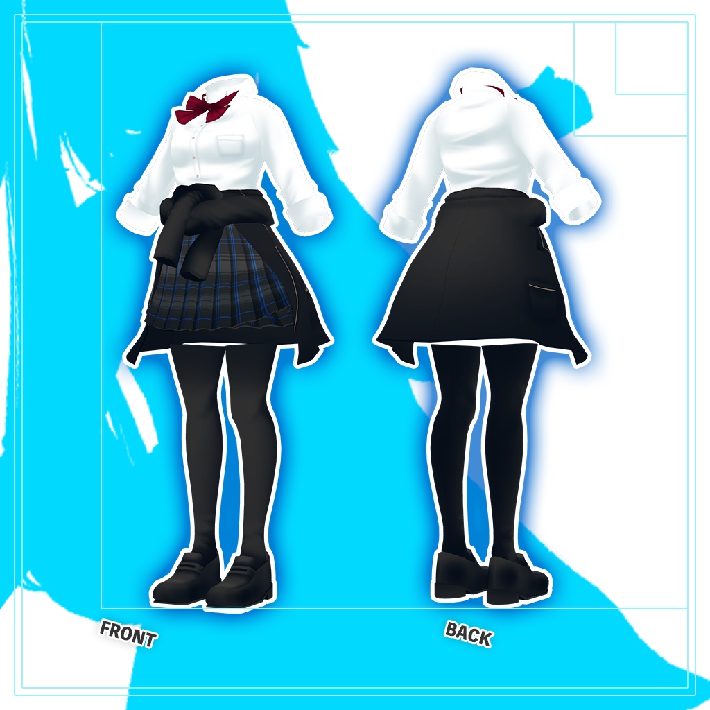 「サフィー」専用【3D衣装モデル】公立高校夏制服