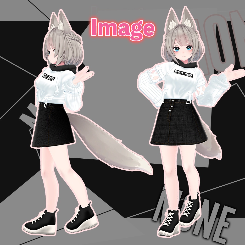 「京狐」専用【3D衣装モデル】モネ