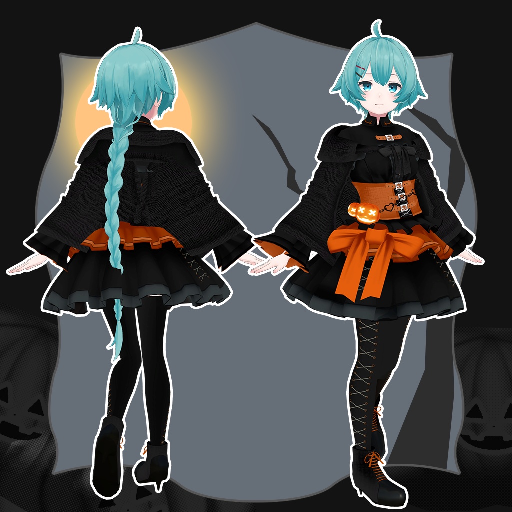 「薄荷」専用【3D衣装モデル】ハロハロ