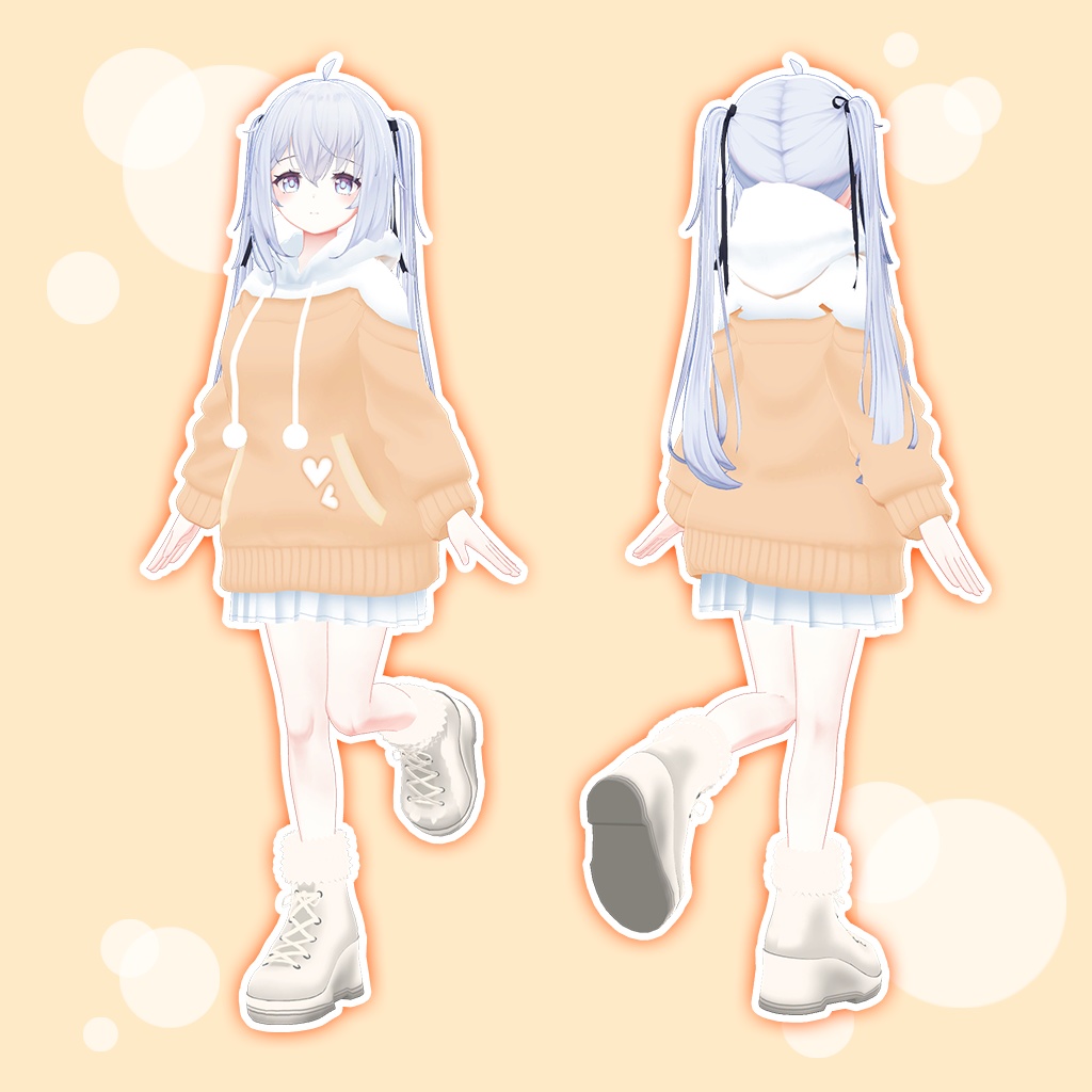 「サフィー」専用【3D衣装モデル】モナカ