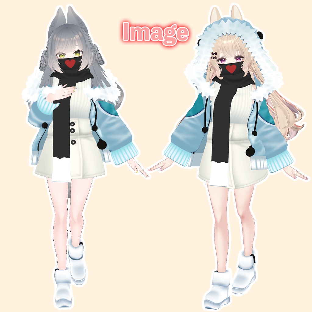 「ルーナリット/リーファ」専用【3D衣装モデル】白きなこ