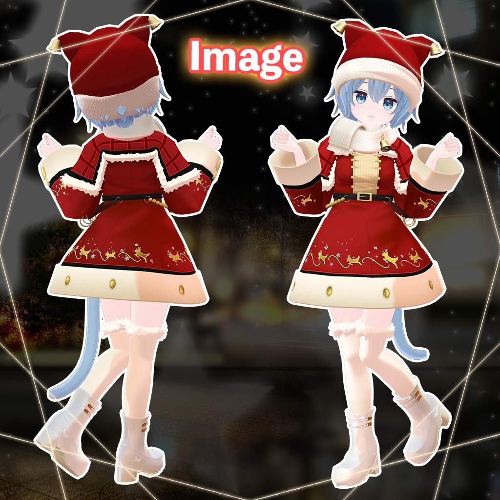 「ラスク」専用【3D衣装モデル】ハピハピクリスマス