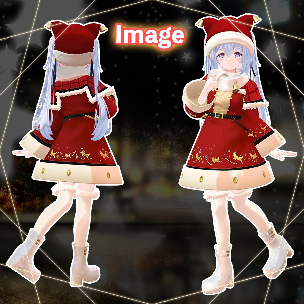 「サフィー」専用【3D衣装モデル】ハピハピクリスマス