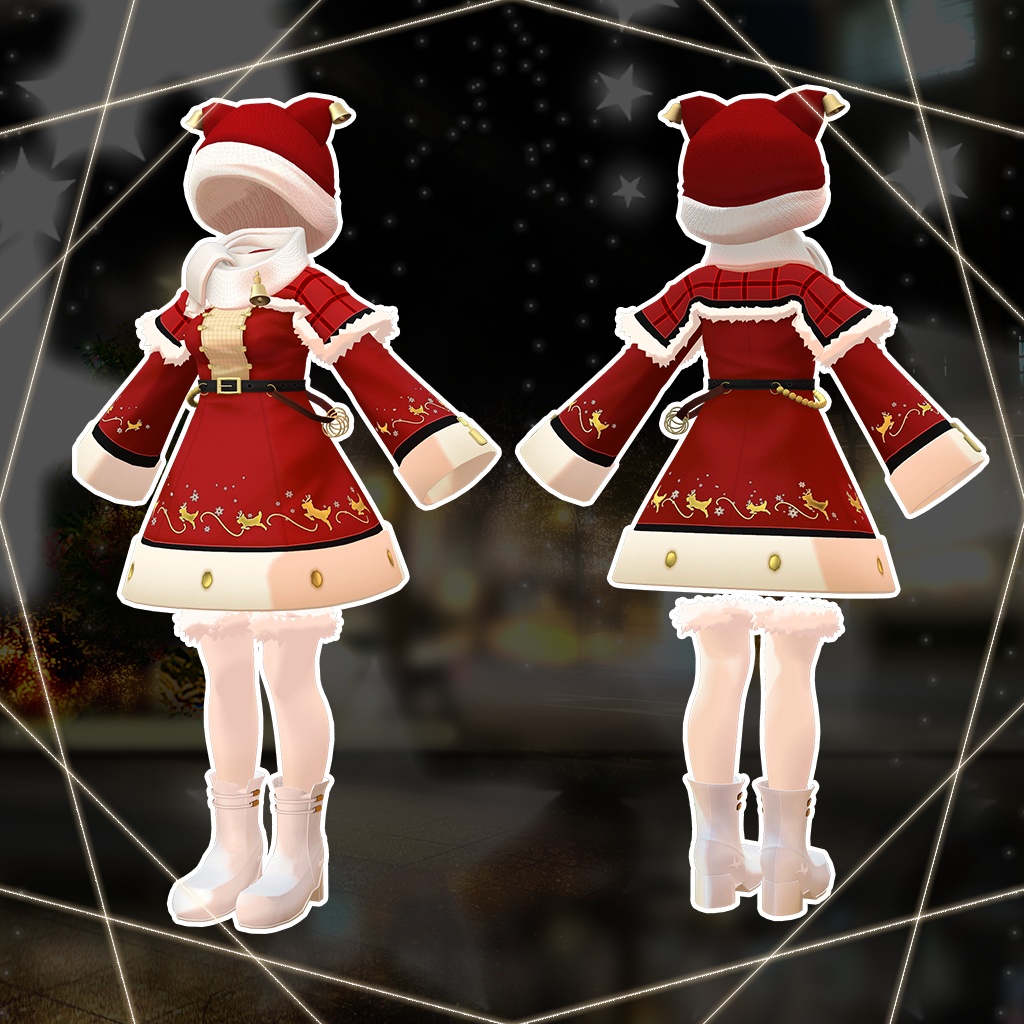 「薄荷」専用【3D衣装モデル】ハピハピクリスマス