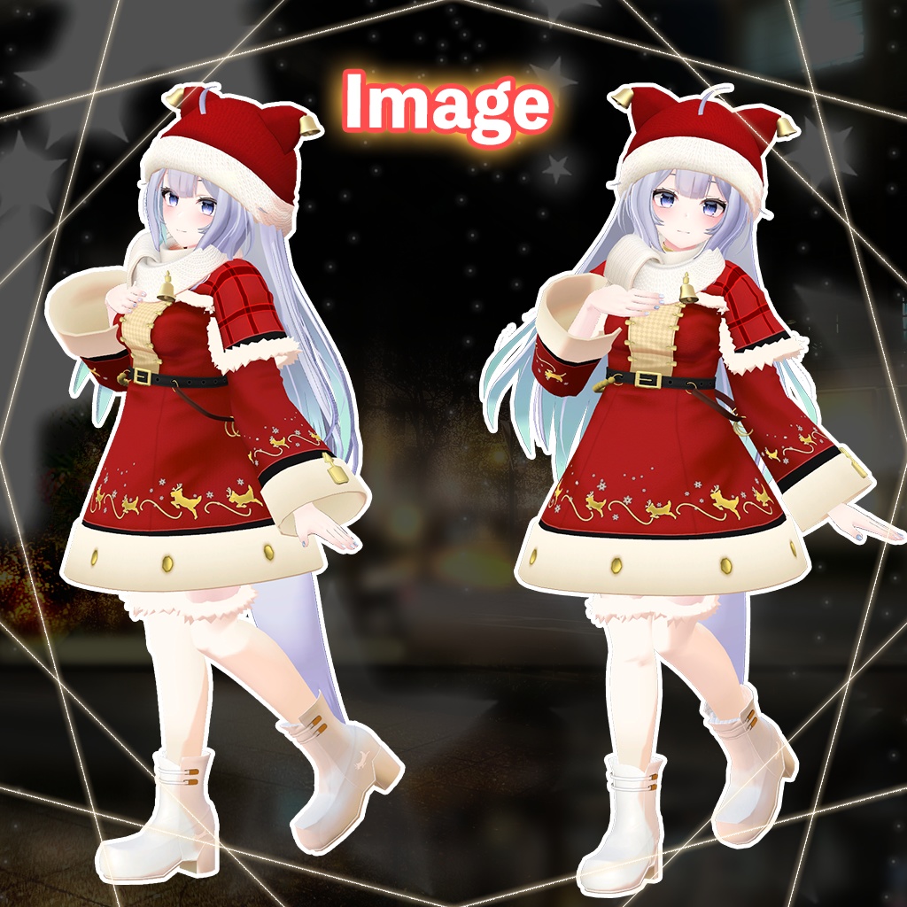 「ウルフェリア」専用【3D衣装モデル】ハピハピクリスマス