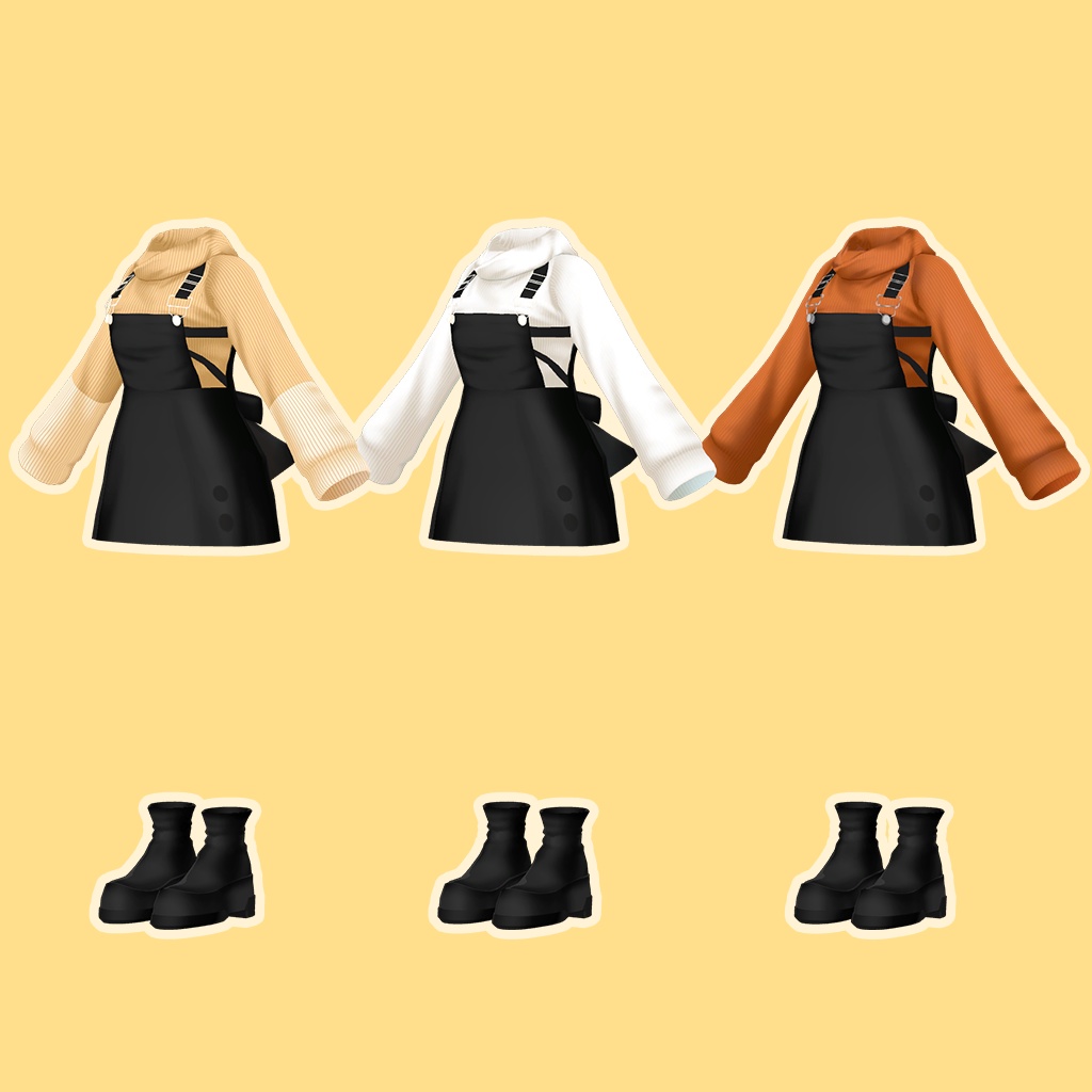 「ここあ」専用【3D衣装モデル】カプチーノ