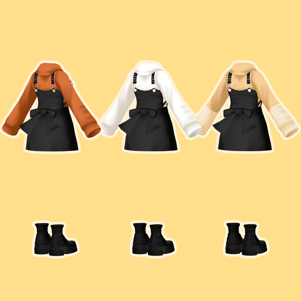 「ここあ」専用【3D衣装モデル】カプチーノ