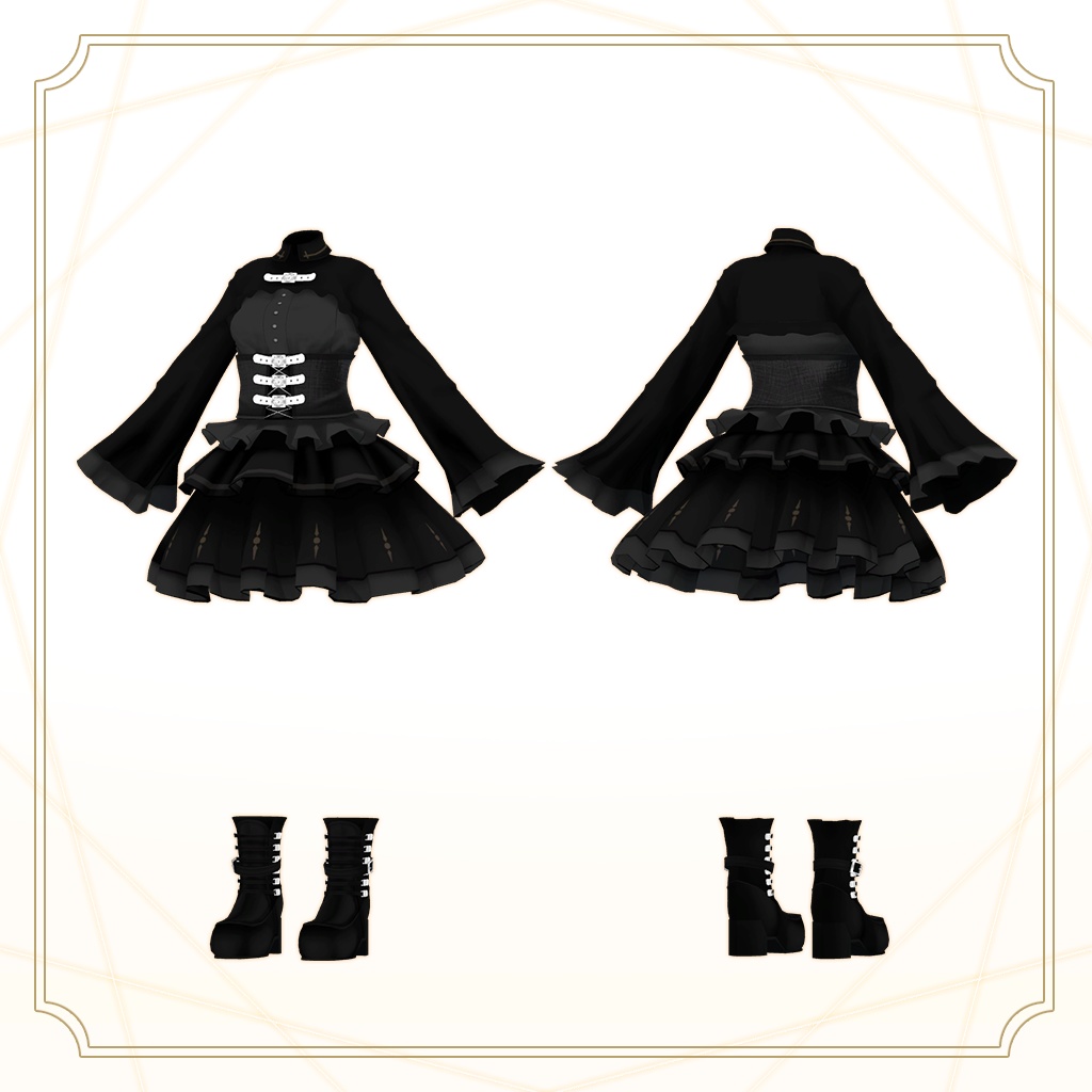 「カリン」専用【3D衣装モデル】フロスティー