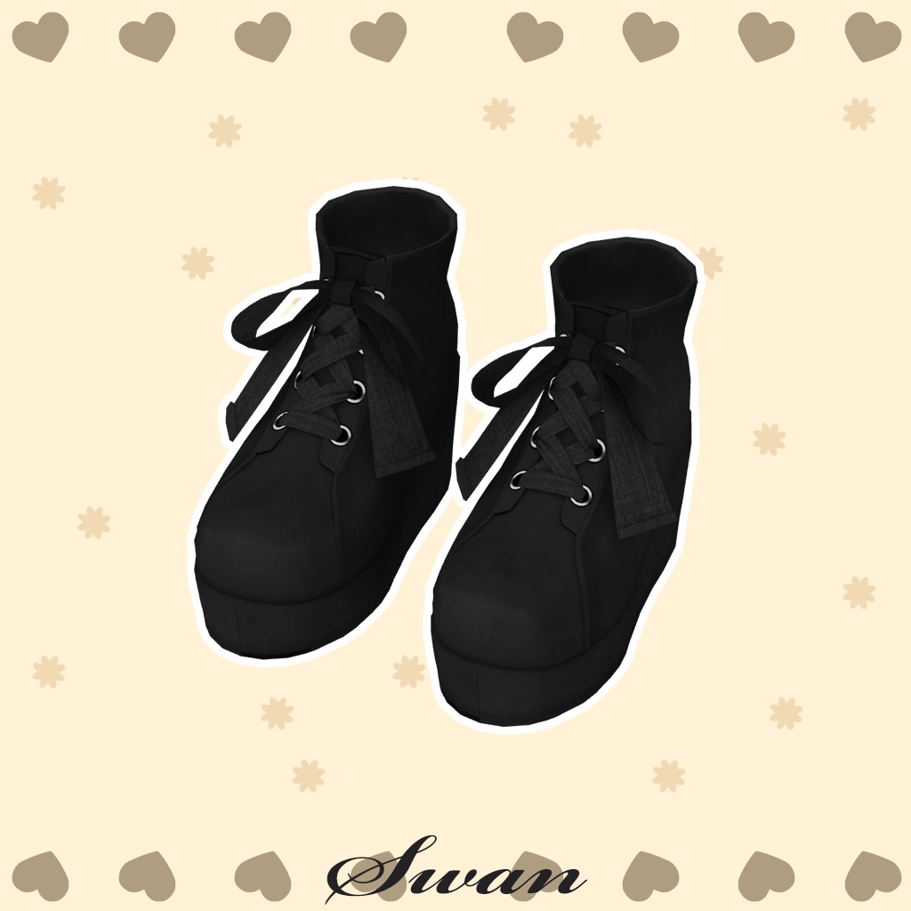 「サフィー」専用【3D衣装モデル】スワン