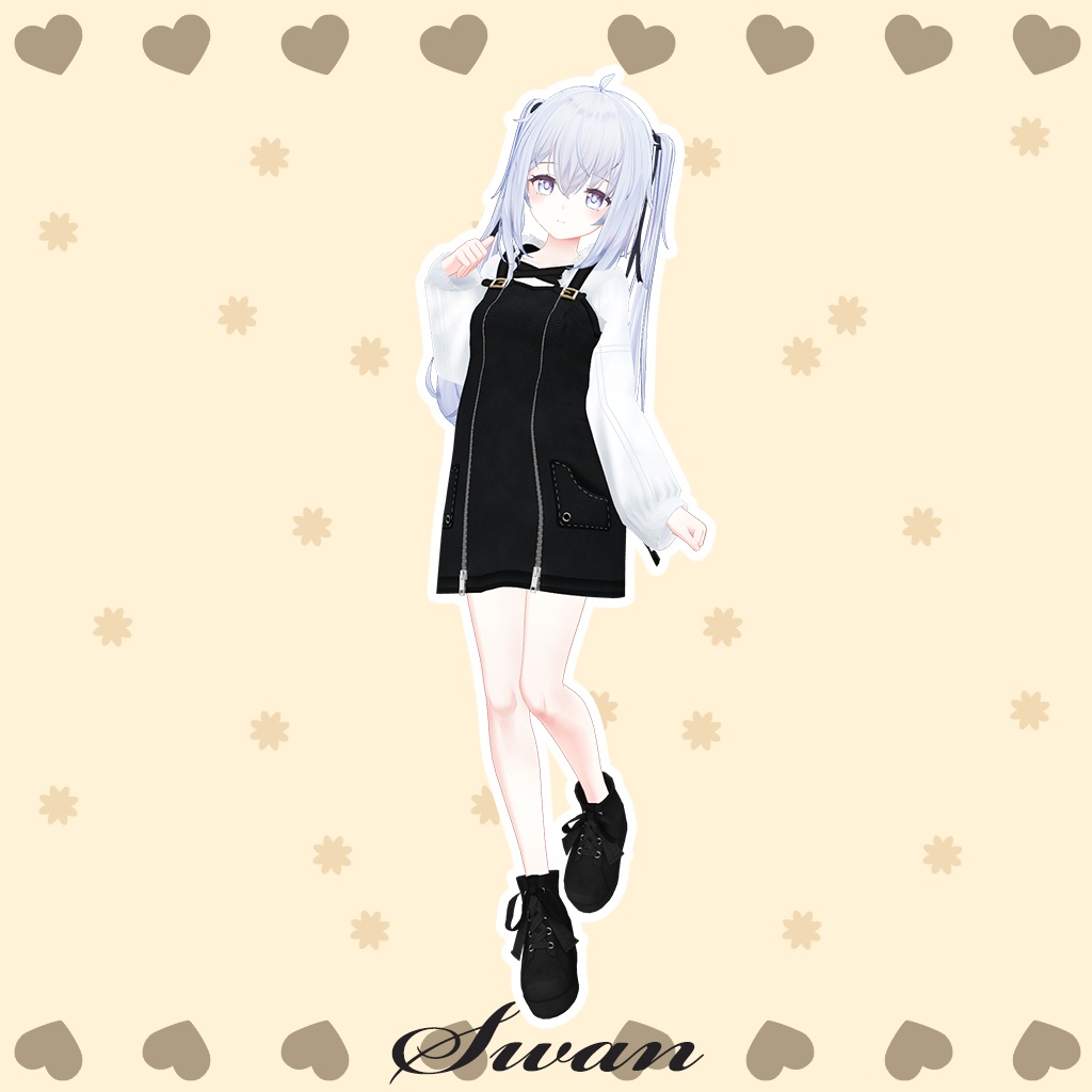 「サフィー」専用【3D衣装モデル】スワン