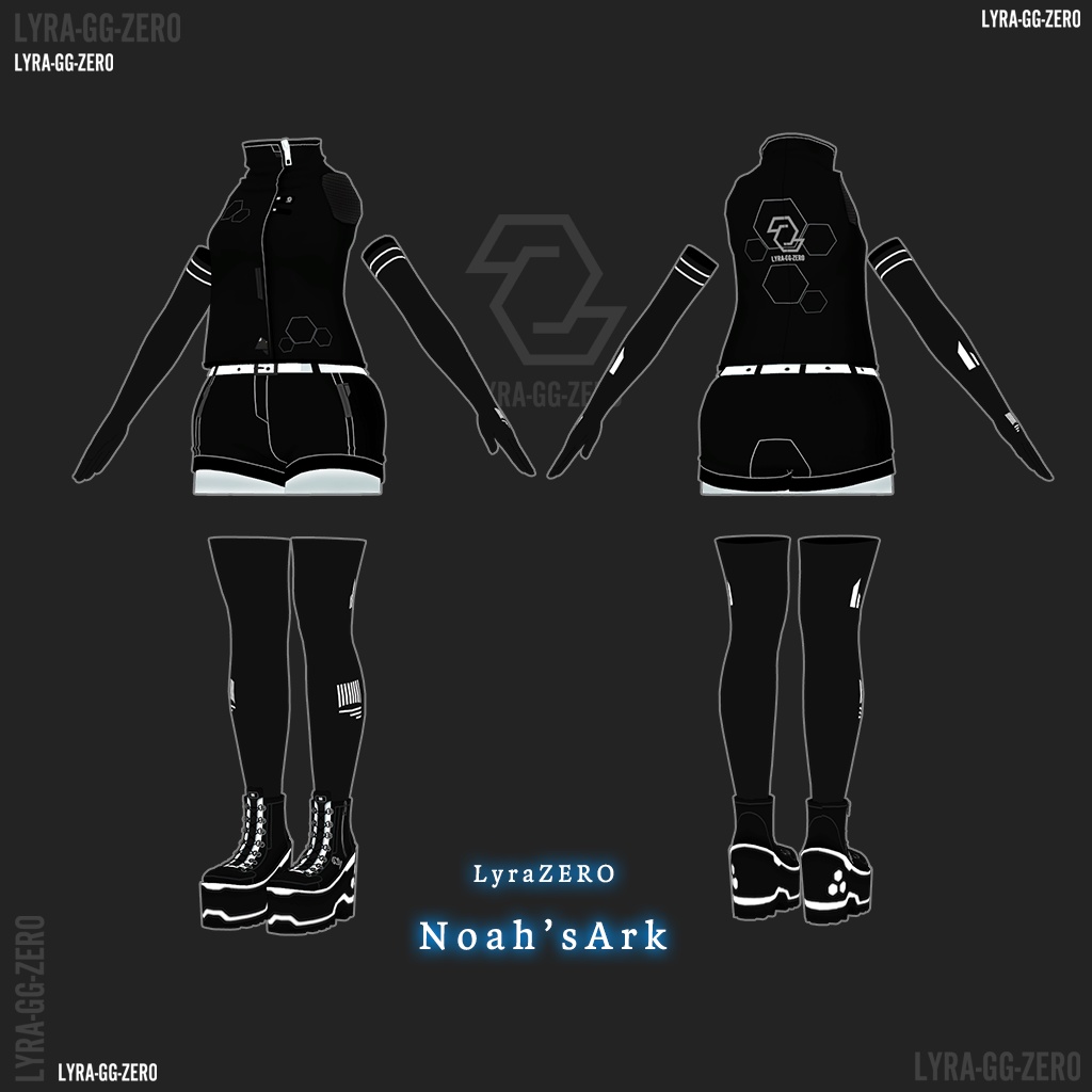 「萌」専用【3D衣装モデル】LyraZERO