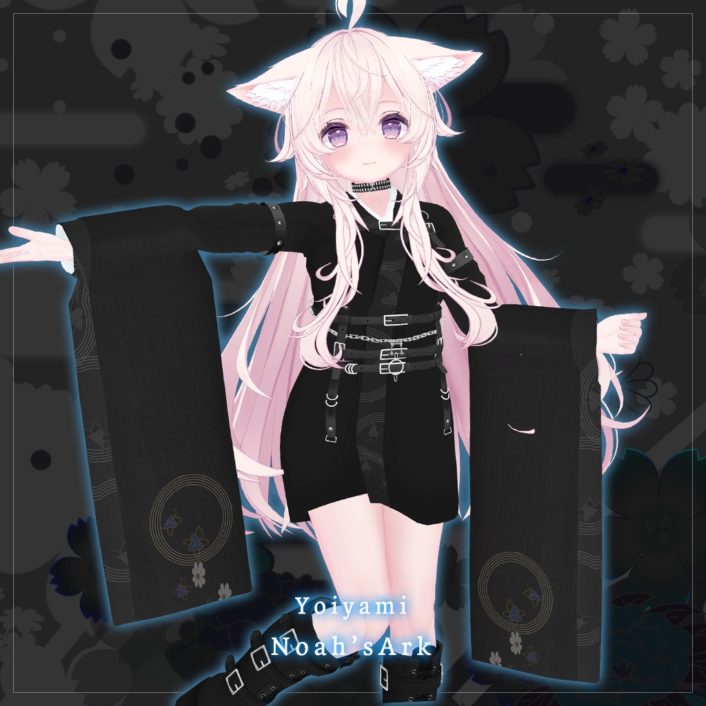 「ソラハ」専用【3D衣装モデル】宵闇(よいやみ)