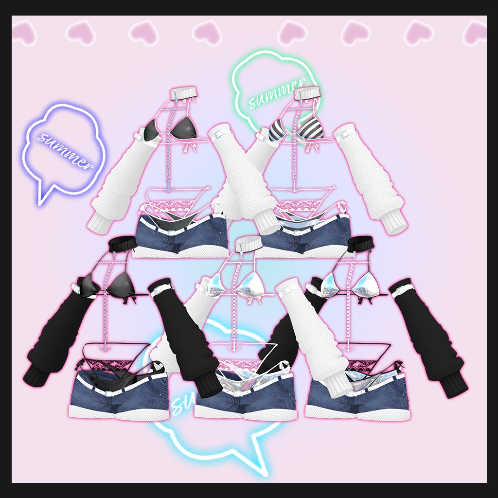 「萌」専用【3D衣装モデル】マリンメリー