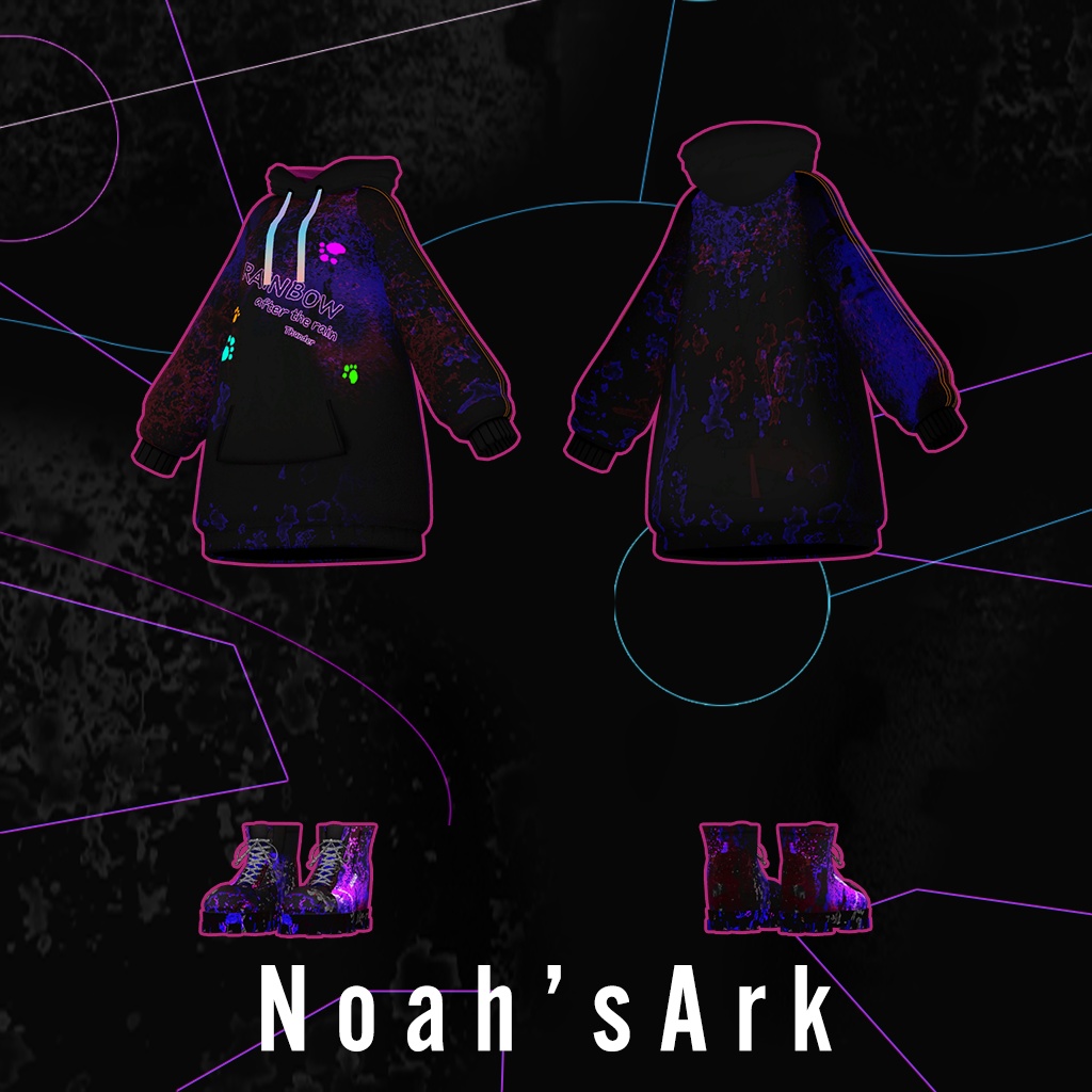 「ライム」専用【3D衣装モデル】Rainbow