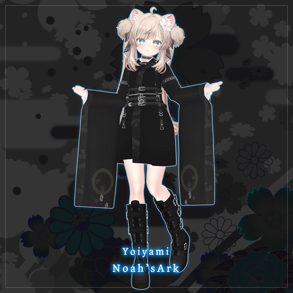 「マヌカ」専用【3D衣装モデル】宵闇(よいやみ)