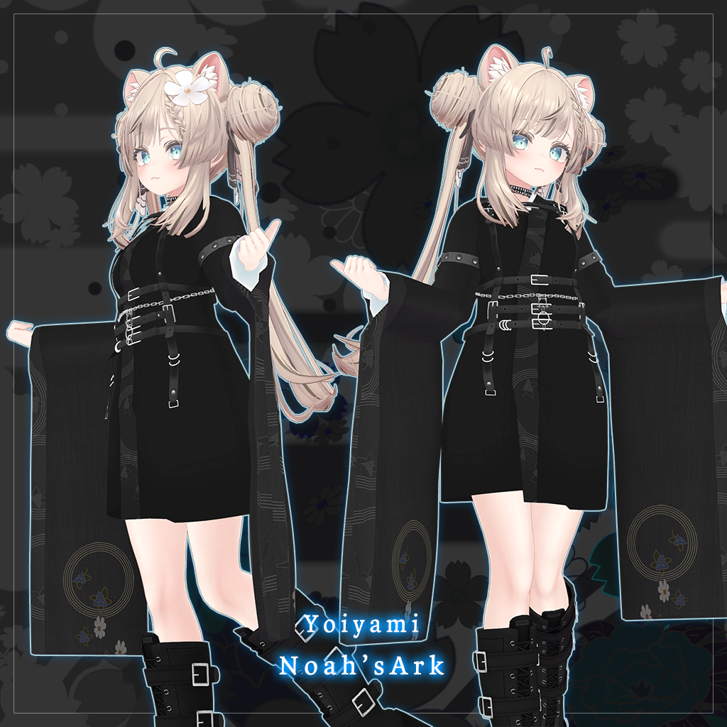 「マヌカ」専用【3D衣装モデル】宵闇（よいやみ）