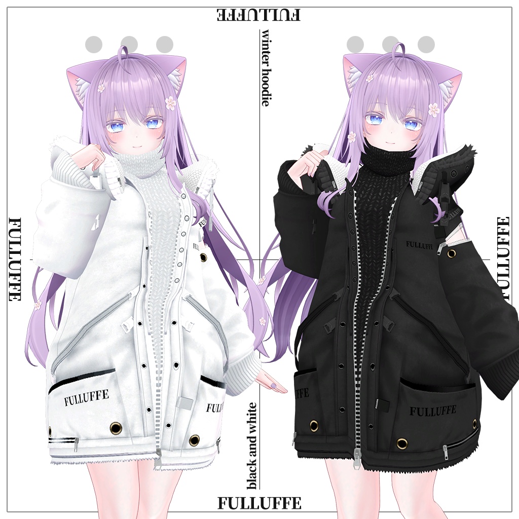 「萌」専用【3D衣装モデル】Fulluffe