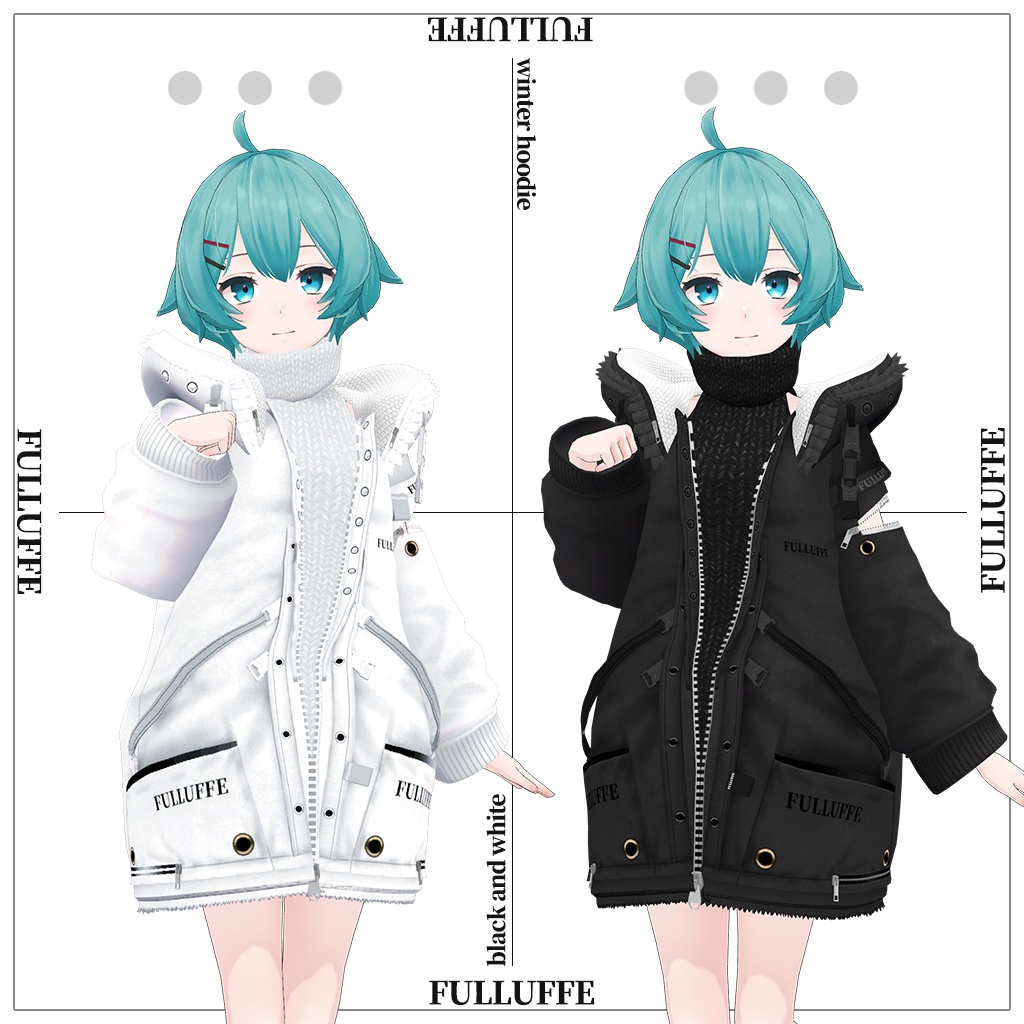 「薄荷」専用【3D衣装モデル】Fulluffe