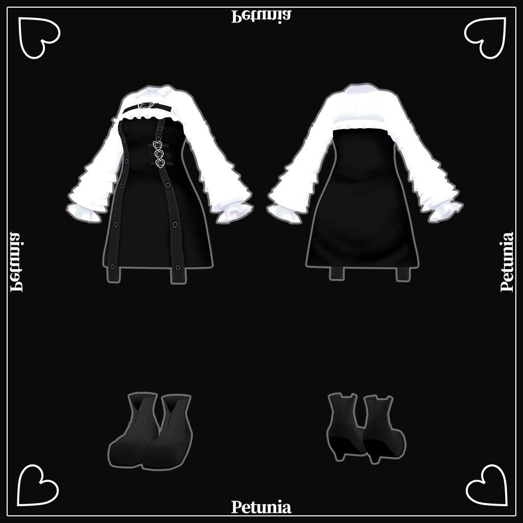 「マヌカ」専用【3D衣装モデル】ペチュニア