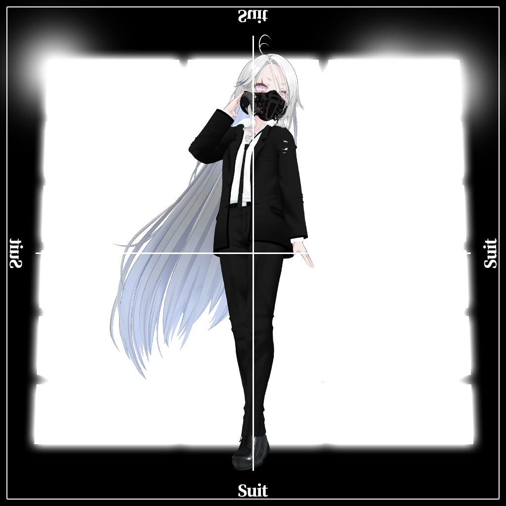 「ゾメちゃん」専用【3D衣装モデル】スーツ