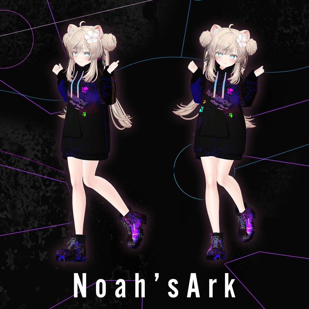 マヌカ」専用【3D衣装モデル】Rainbow Noah'sArk【α】 BOOTH