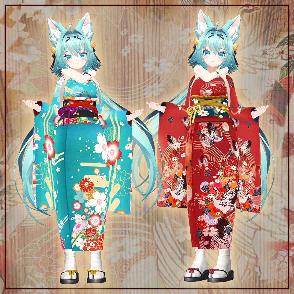 「竜胆」専用【3D衣装モデル】はないちもんめ