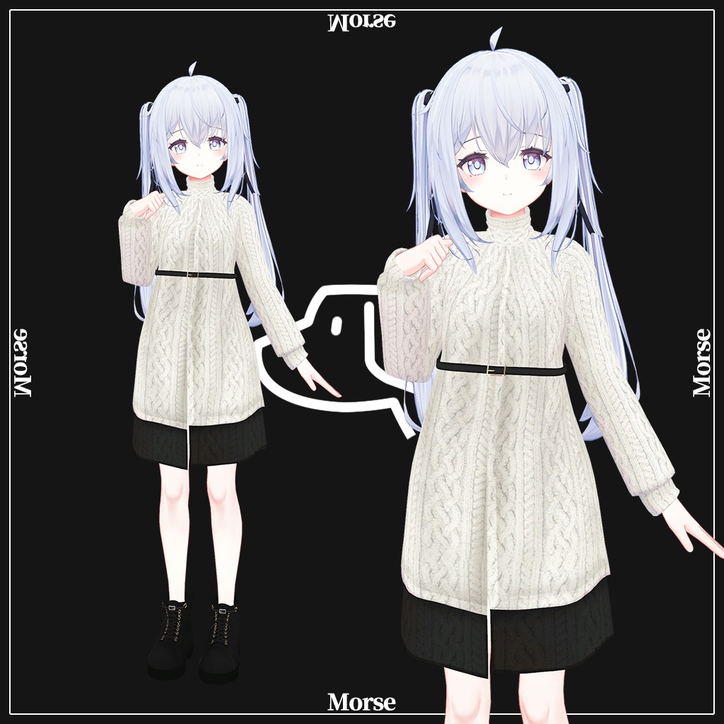 「サフィー」専用【3D衣装モデル】モールス