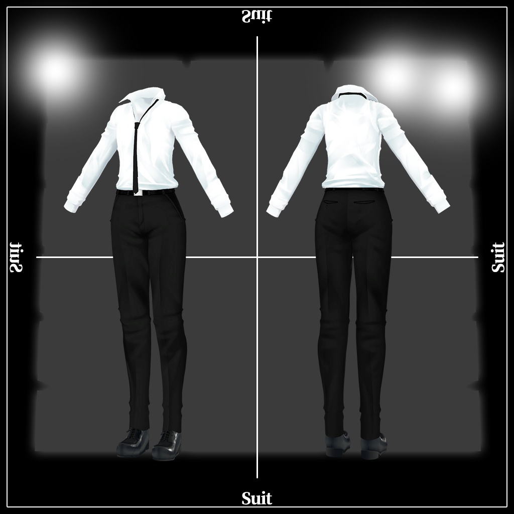 「サフィー」専用【3D衣装モデル】スーツ