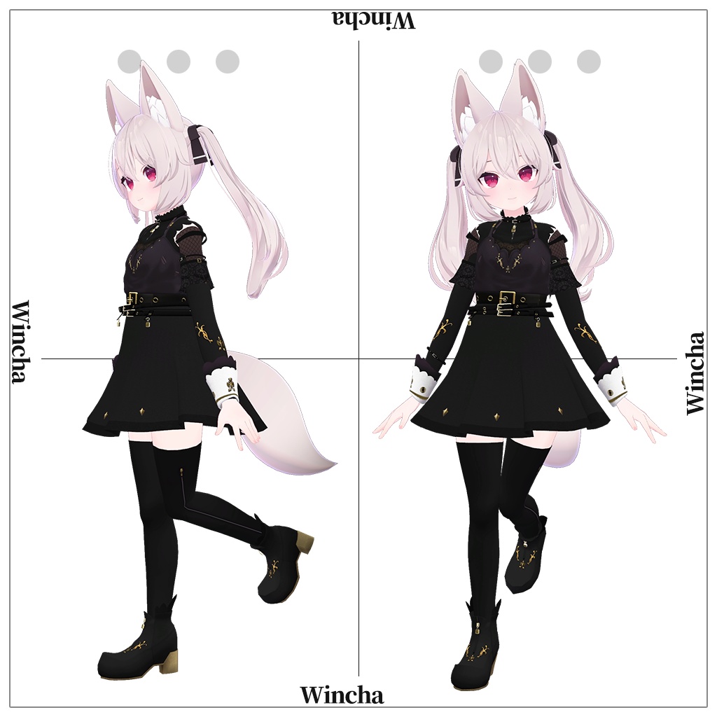 「カリン」専用【3D衣装モデル】Wincha