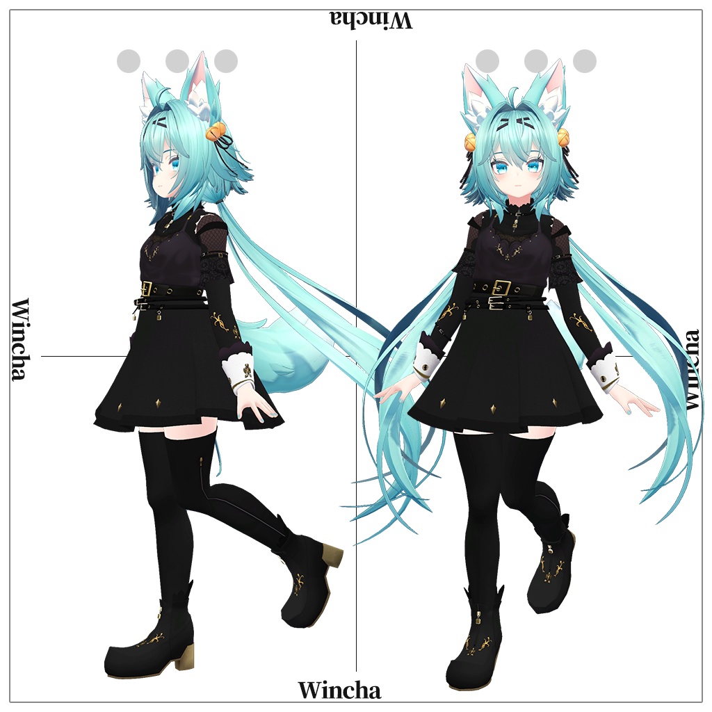 「竜胆」専用【3D衣装モデル】Wincha