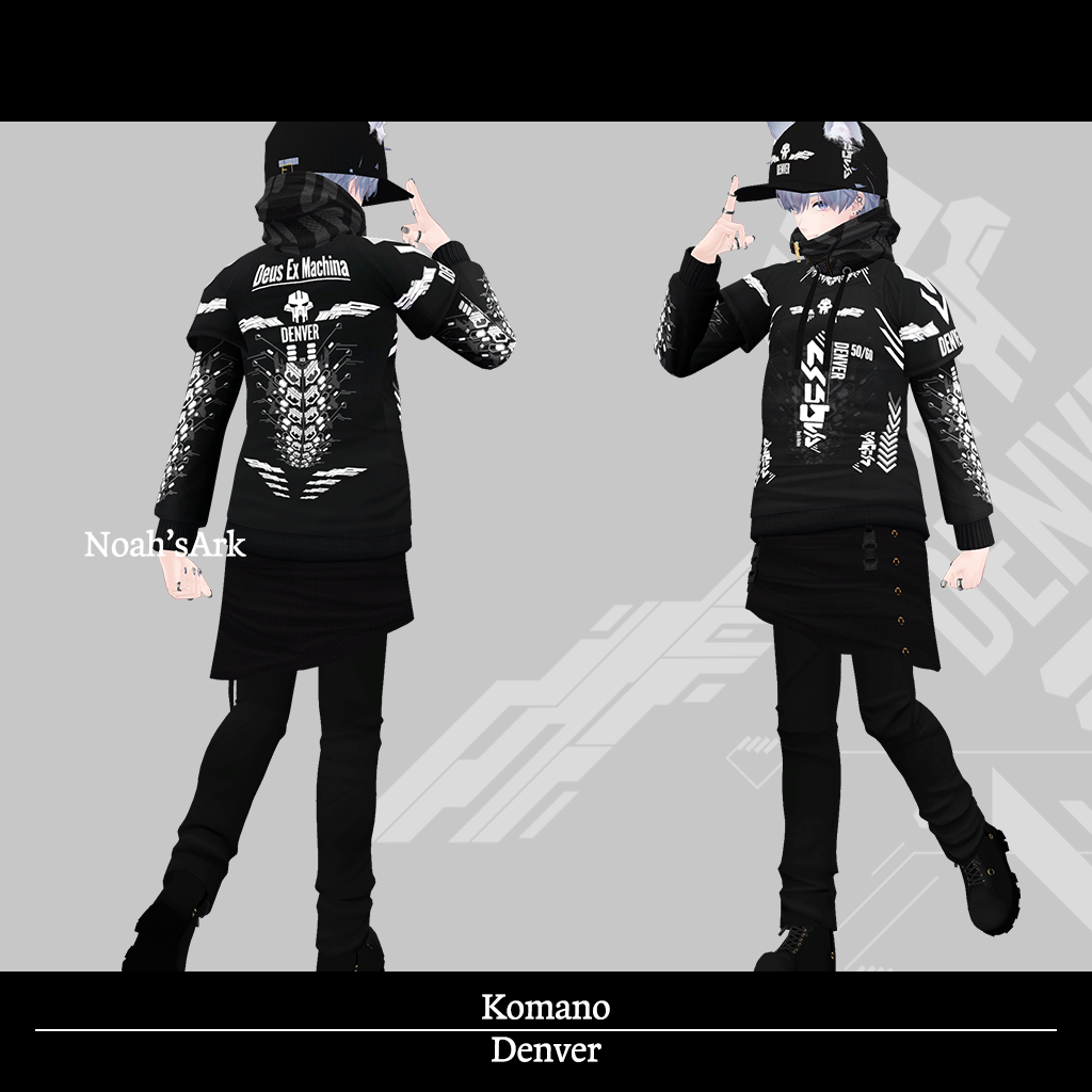 「狛乃-Komano-」専用【3D衣装モデル】Denver - Noah’sArk【α】 - BOOTH
