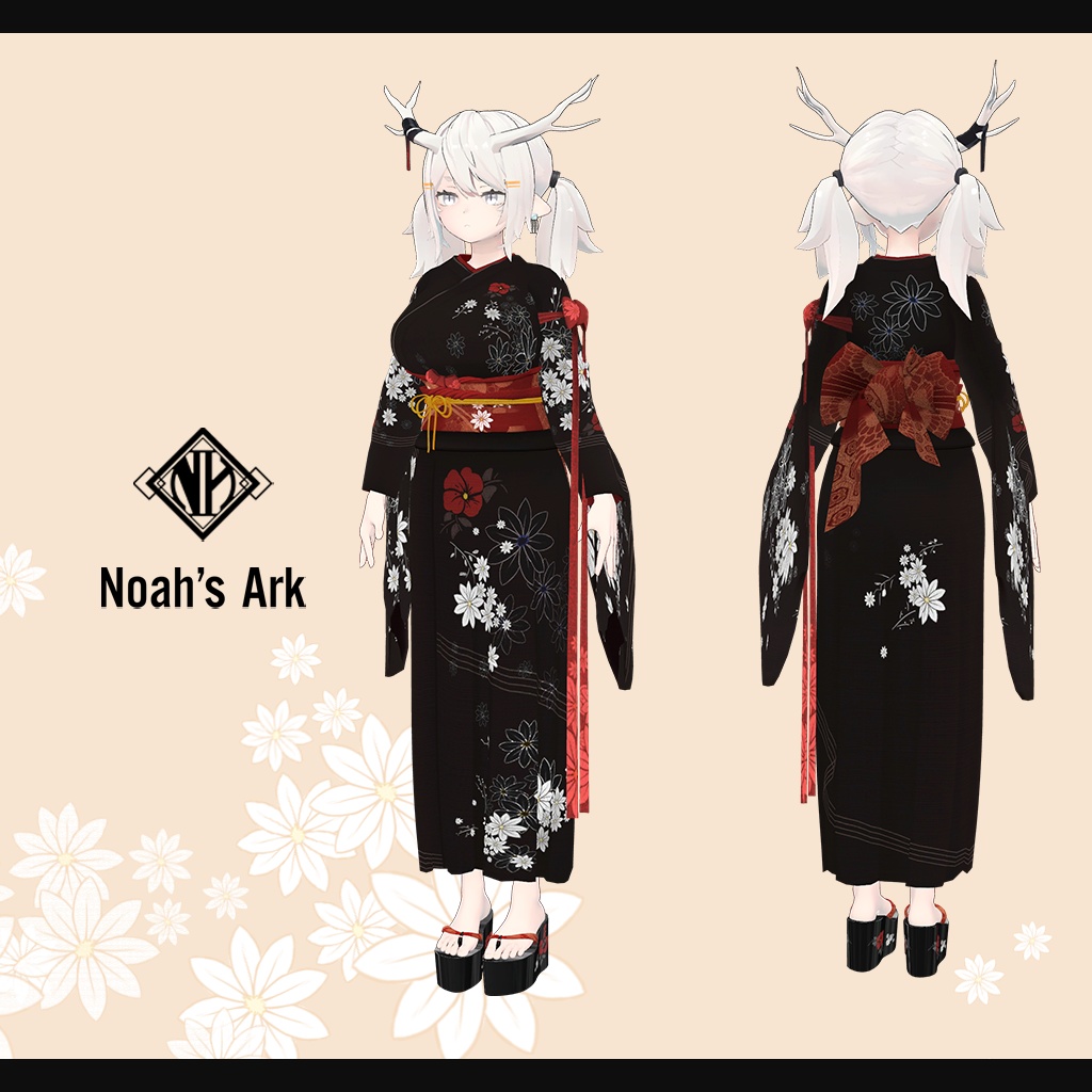 「龍のヨルちゃん」専用【3D衣装モデル】手鞠