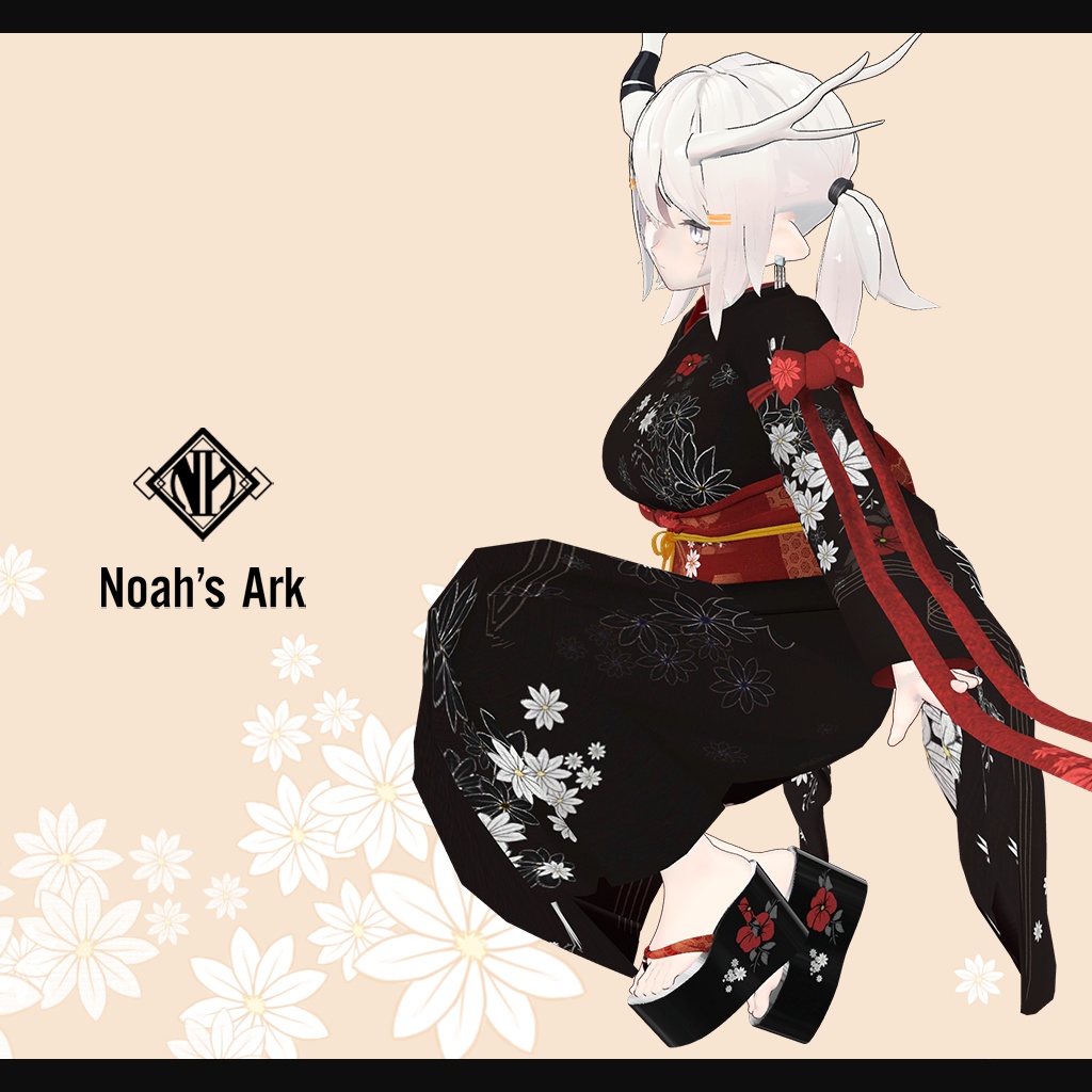 「龍のヨルちゃん」専用【3D衣装モデル】手鞠