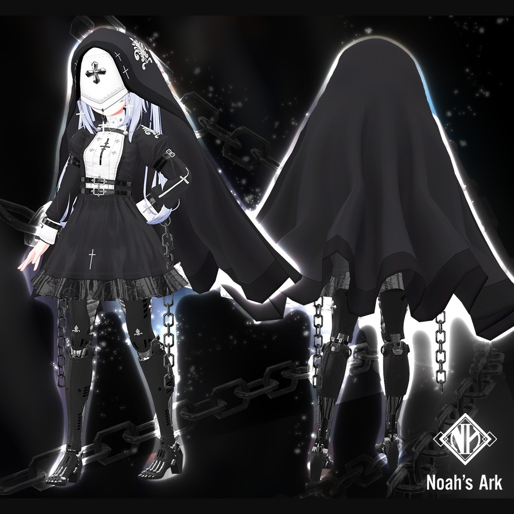 「サフィー」専用【3D衣装モデル】アイアンシスターメイデン