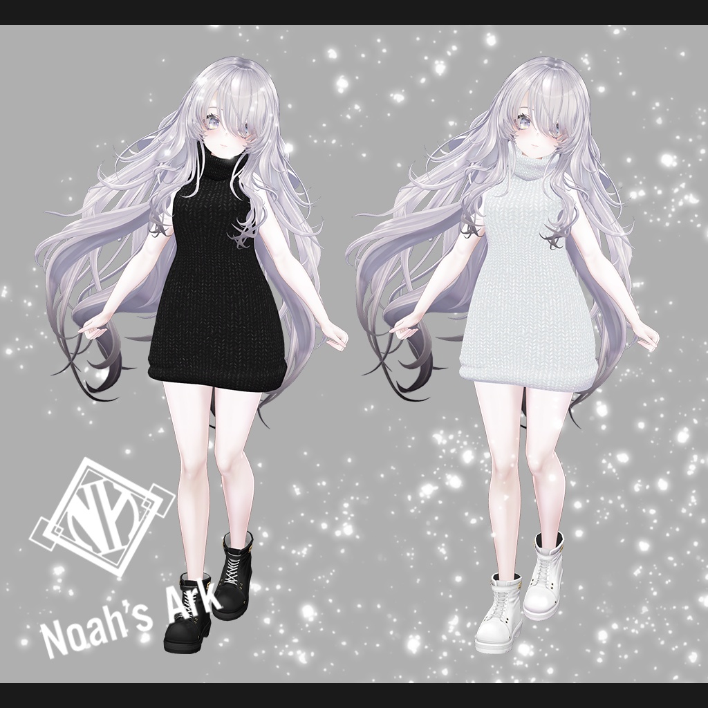 「ナナセ・ノワール」専用【3D衣装モデル】Fulluffe(フルッフェ)