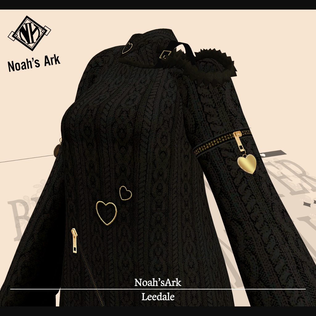 「ナナセ・ノワール」専用【3D衣装モデル】Leedale(リーデイル)