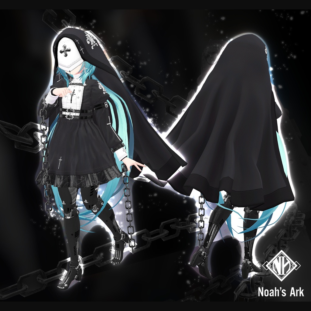 「竜胆」専用【3D衣装モデル】アイアンシスターメイデン