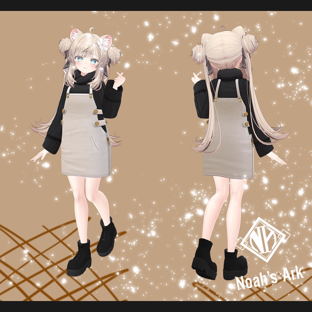 「マヌカ」専用【3D衣装モデル】CaffeMocha(カフェモカ)