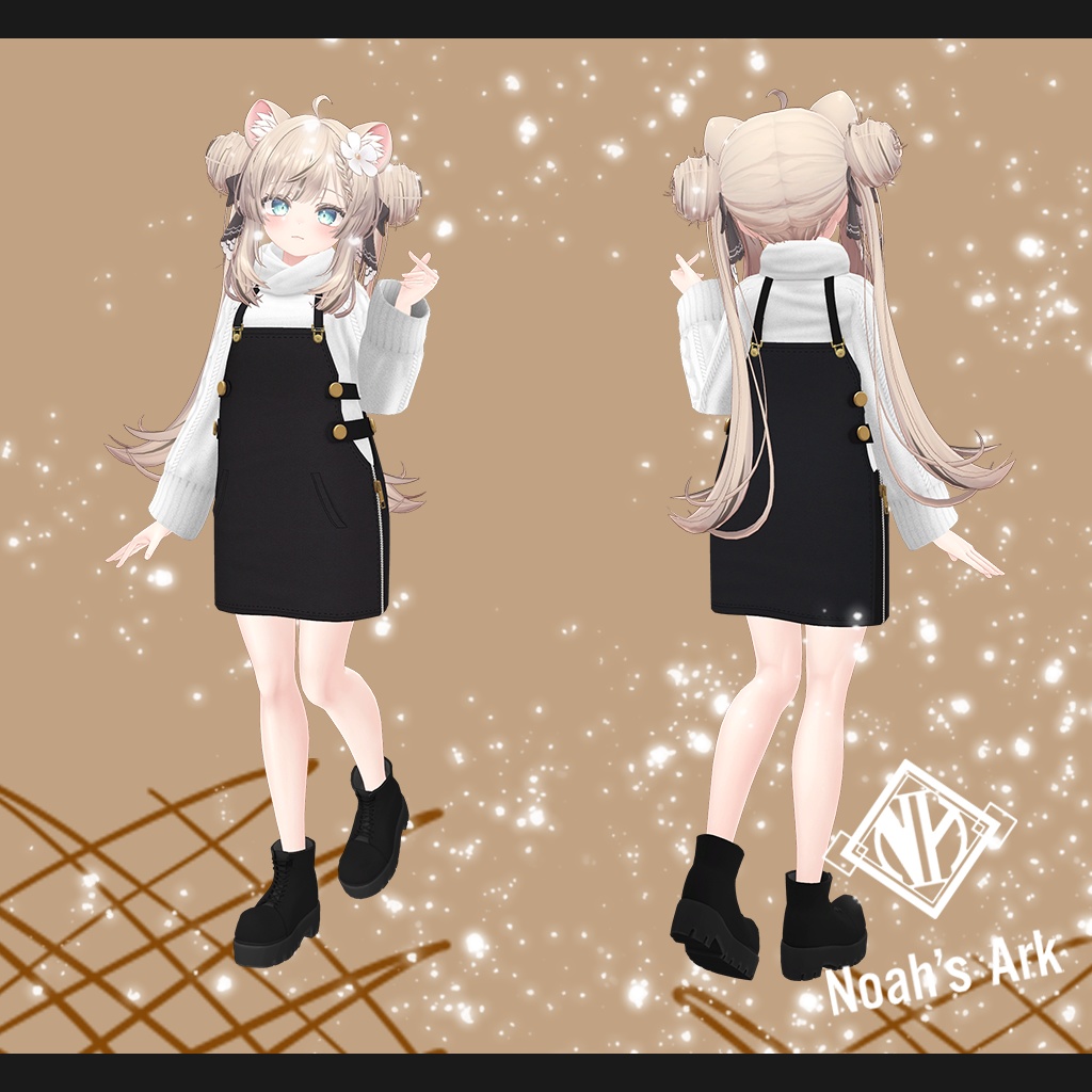 「マヌカ」専用【3D衣装モデル】CaffeMocha(カフェモカ)