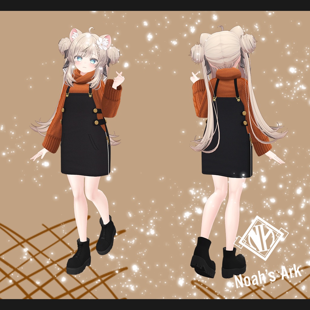 「マヌカ」専用【3D衣装モデル】CaffeMocha(カフェモカ)