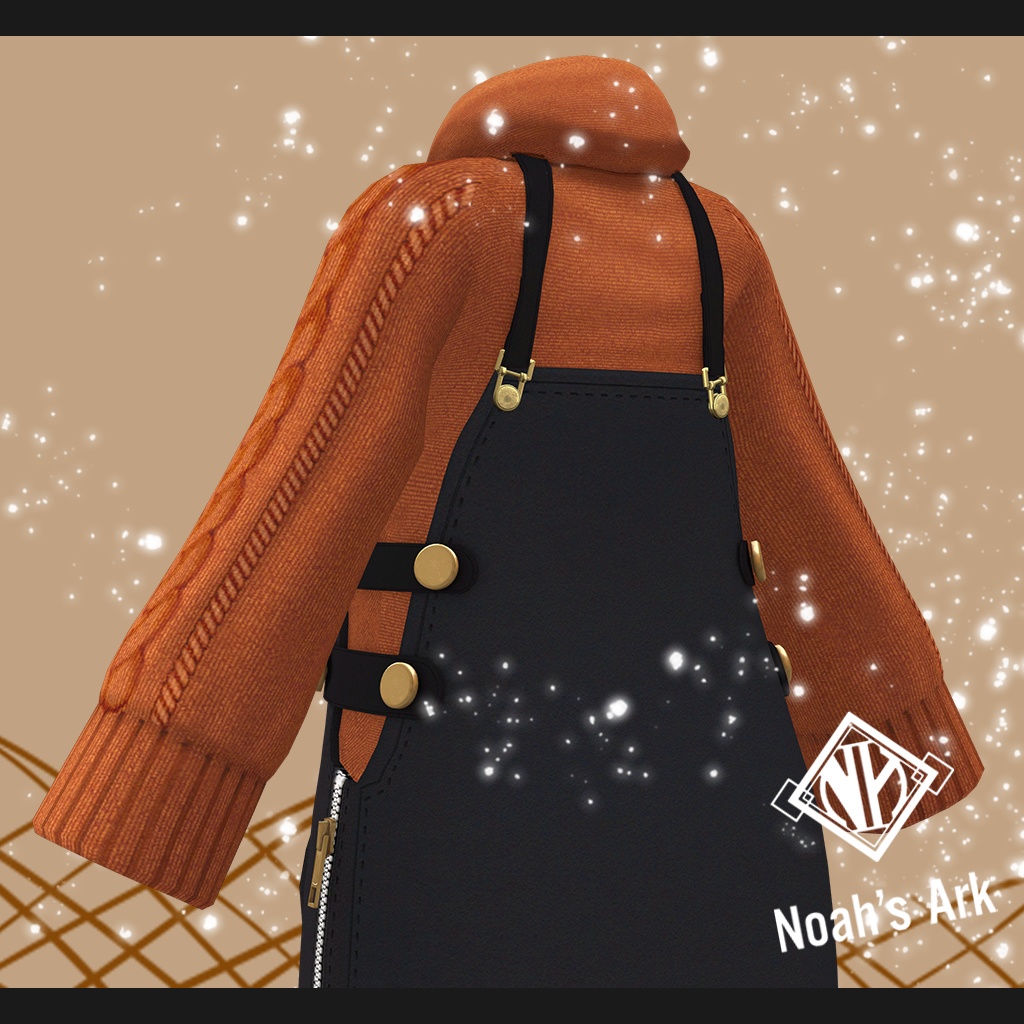 「龍のヨルちゃん」専用【3D衣装モデル】CaffeMocha(カフェモカ)