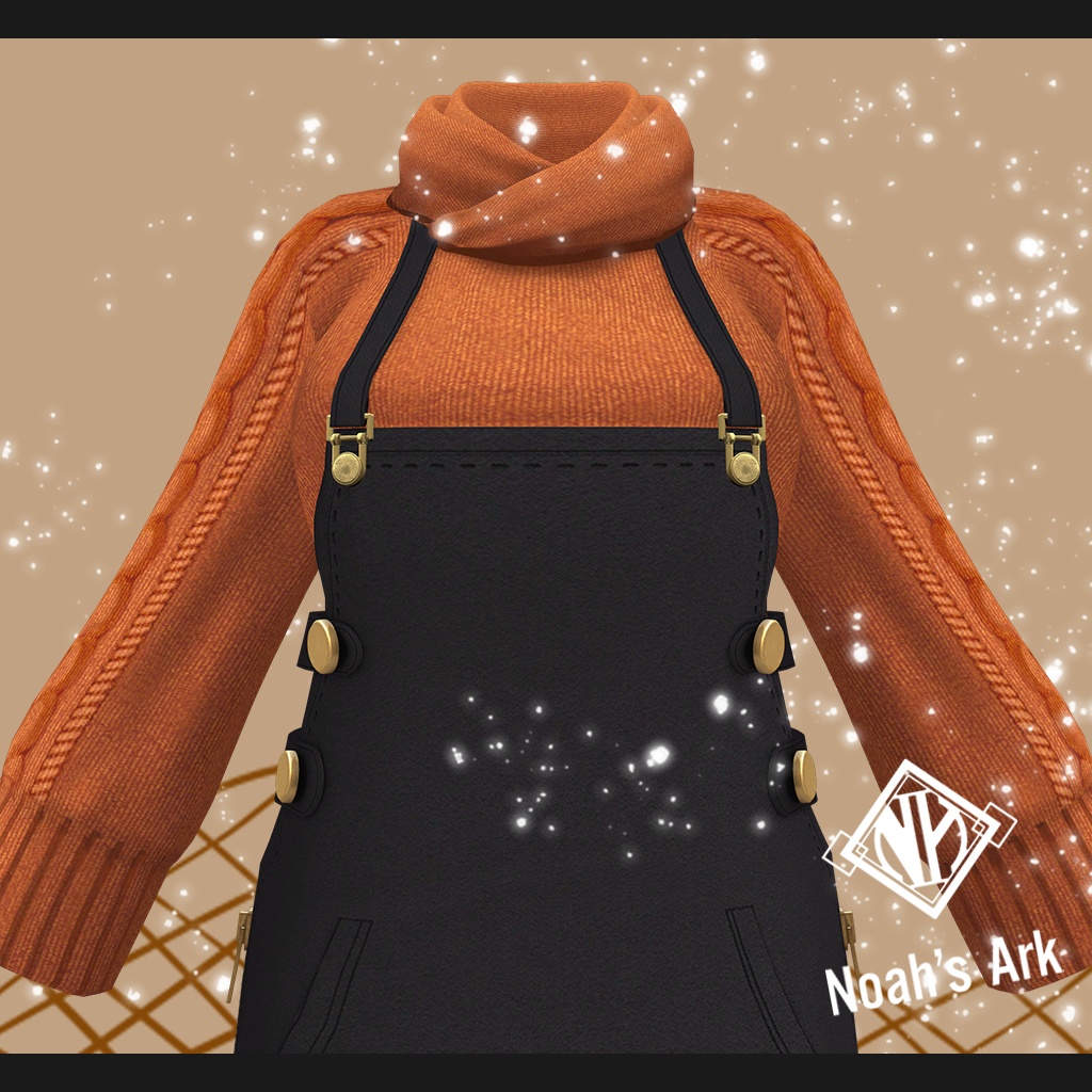 「龍のヨルちゃん」専用【3D衣装モデル】CaffeMocha(カフェモカ)