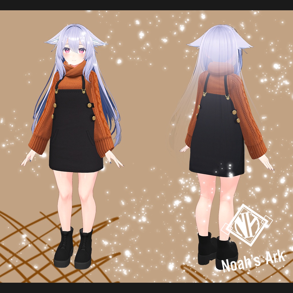 「桔梗」専用【3D衣装モデル】CaffeMocha(カフェモカ)