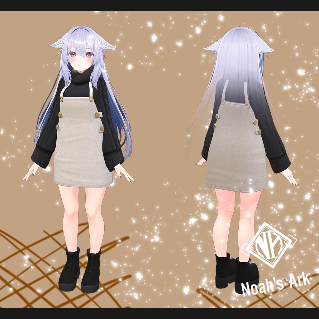 「桔梗」専用【3D衣装モデル】CaffeMocha(カフェモカ)