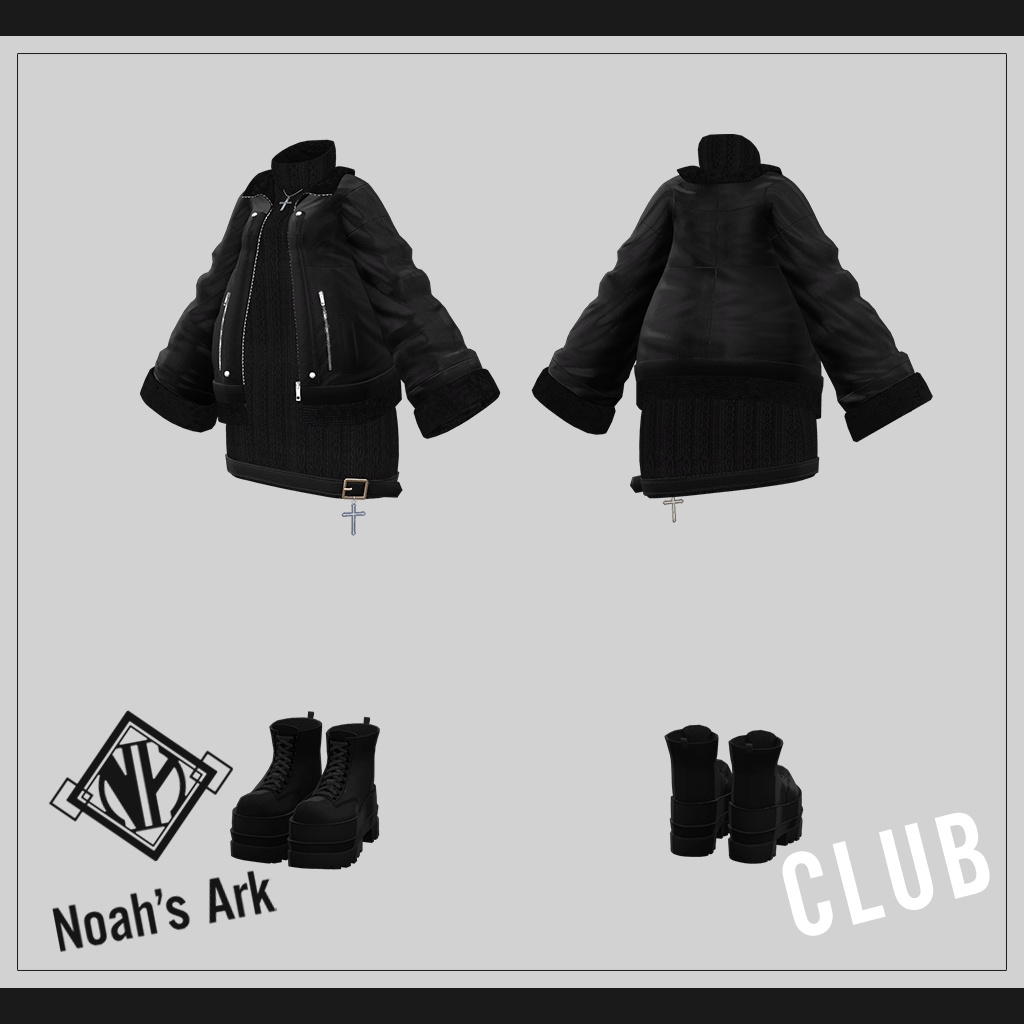 「ルルネ」専用【3D衣装モデル】CLUB