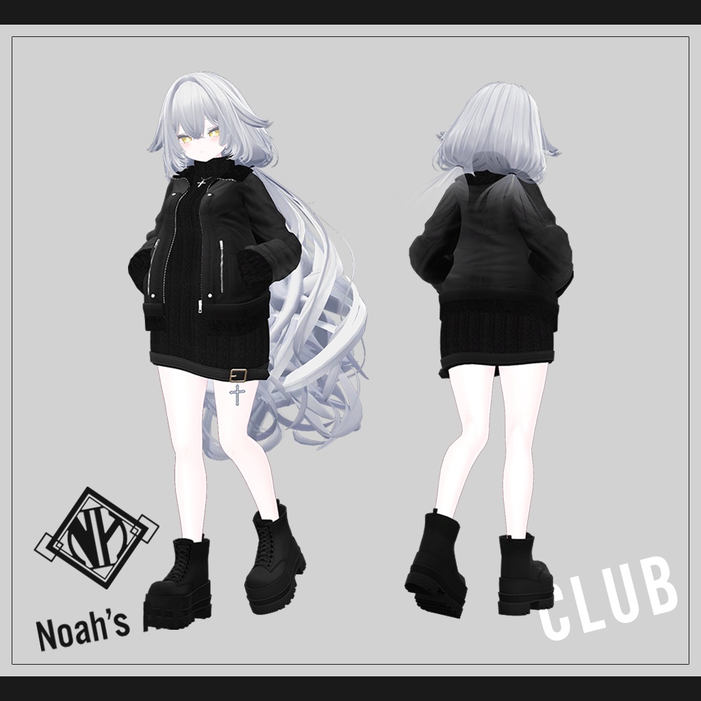 「ルルネ」専用【3D衣装モデル】CLUB